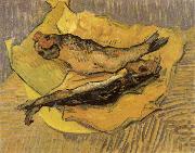 Claude Monet Bloaters on a Piece of Yellow Paper oil painting artist